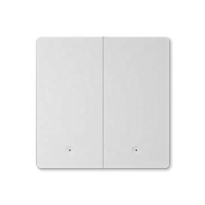 China PC+Metal 2 Strip Smart Zigbee Wall Switch Compatible With Amazon Alexa And Google Home for sale