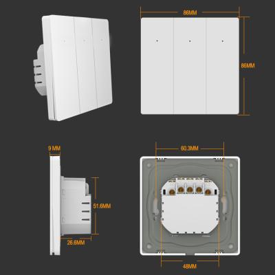 China Residential Alexa Google Smart Home Switch Wireless Zigbee Automation System for sale