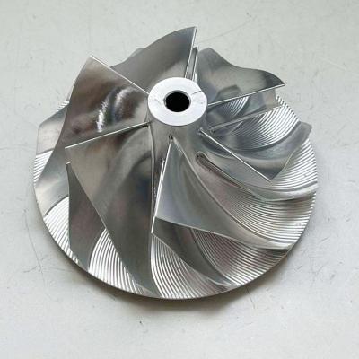 China Factory Supply 7075 Aluminum Alloy Billet Turbocharger Forged Mill Billet Wheel Compressor Wheel 6+6 Blade For Modify Car for sale