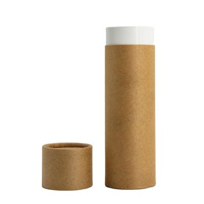 China Recyclable Customized Logo Paper Packaging Boxes Custom Color Print Cylinder Kraft Paper Box for sale