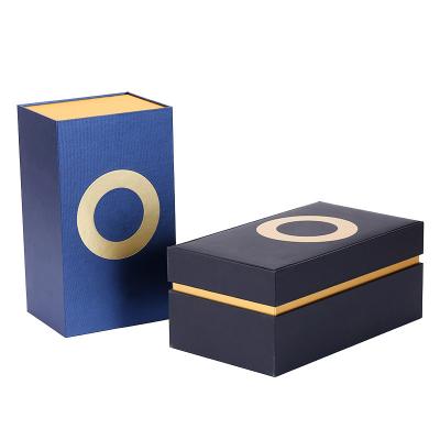 China Recyclable Custom Paper Gift Box For Wine Glass Wedding Gift Set Magnetic Wine Cardboard Box Wine Glass Box Packaging Paper Packaging for sale