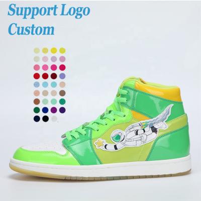 China Wholesale Fashion Trend Skateboard Shoe Breathable Mesh High Top Stuff Running Men's Basketball Style Shoe for sale