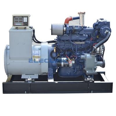 China 50kw 68HP Weichai EngineWP4CD66E200 Fishing Trawler Marine Generator With Good Quality Cheap Price CCFJ50Y-ELC for sale