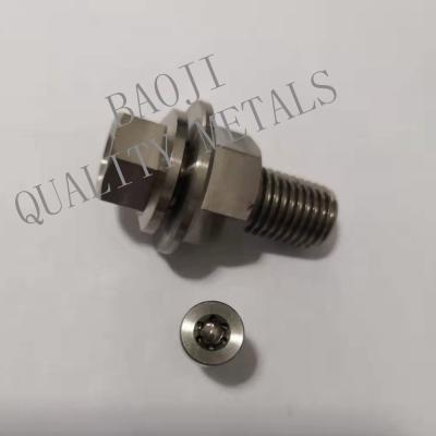 China ISO 14583 CNC Titanium Alloy Parts , Hex Bolts Nuts DIN933 DIN934 for sale