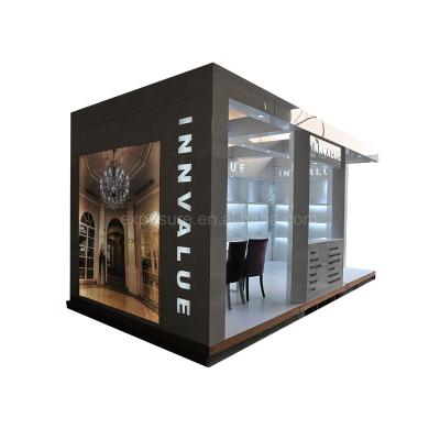 China New Style Promotion Indoor Outdoor Exhibition Stand Wooden Booth for sale