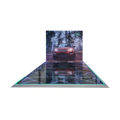 China Show Custom 12mm Tempered Glass Flooring Tempered Glass Block Walkable Shatterproof Laminate Flooring for sale