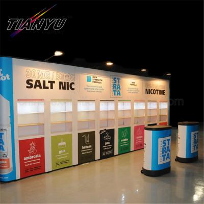 China Portable Pop Up Display Fabric Pop Up Rack Exhibition Wall Trade Show Backdrop Rack for sale