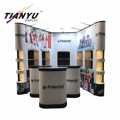 China Portable Easy Installation Lightweight Portable Trade Show Booth Exhibit Pop Stand for sale