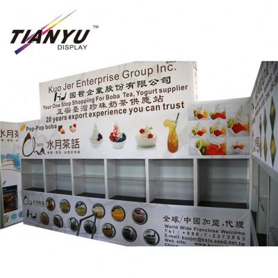 China China Manufacturer Portable Aluminum Tension Fabric Quick Display Easy Assemble Full Color Printing Fabric Pop Rack for sale