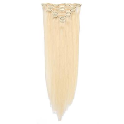 China Wholesale High Quality Silky Straight Wave Keratin Cuticle Aligned Raw Human Brazilian Clip In Hair Extensions for sale