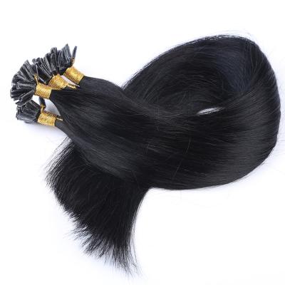 China Wholesale High Quality Silky Straight Wave Keratin Prebonded U Tip Hair Extensions Virgin Hair U Tip Italian Hair for sale