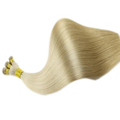 China Silky Straight Seamless Hair Extensions Tiny Fine Wave Hair Weft Hand Tied Hair Weft Extensions for sale