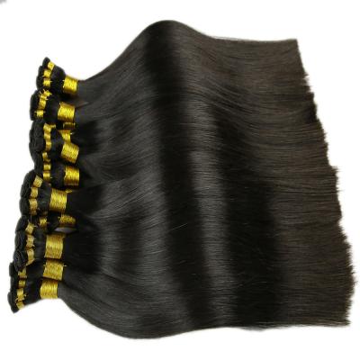 China Silky Straight Seamless Hair Extensions Tiny Fine Wave Hair Weft Hand Tied Hair Weft Extensions for sale