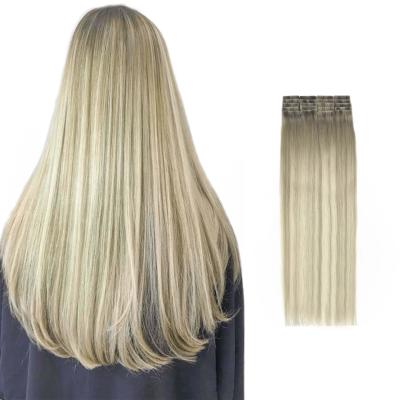 China Remy European Injection Tape In Silky Straight Drawn Hair Extensions Invisible Double Wave Tape Hair Extensions for sale