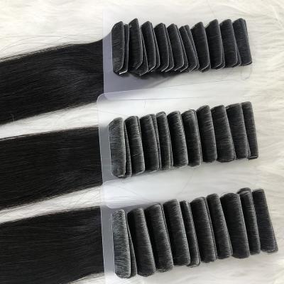 China Factory Price High Quality Silky Straight Remy Double Drawn Human Cuticle Human Hair Invisible Wave Tape In Hair Extensions Hair Te koop