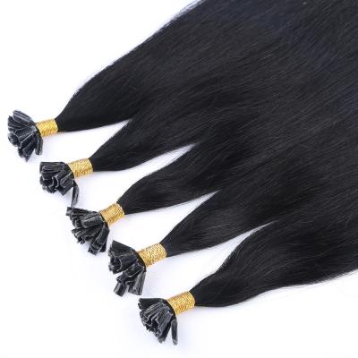 China Wholesale High Quality Silky Straight Wave Keratin Prebonded U Tip Hair Extensions Virgin Hair U Tip Italian Hair for sale