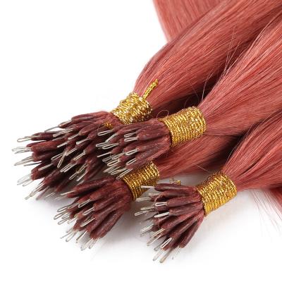 China Wholesale Good Quality Cuticle Silky Straight Wave Untouched 100 Remy Human Nano Hair Extensions For Women for sale