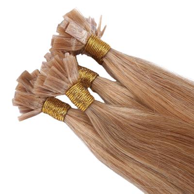 China Sale Hair Extensions 100% Silky Straight Hot Sale Indian Remy Human Hair Extensions Flat Wave Tip for sale