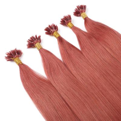 China Wholesale High Quality Silky Straight Wave Keratin Prebonded U Tip Hair Extensions Virgin Hair U Tip Italian Hair for sale