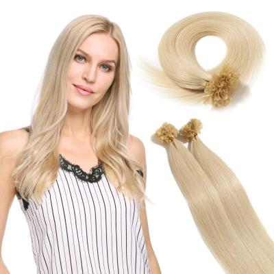 China Wholesale High Quality Italian Silky Straight Wave Keratin Prebonded Virgin Hair U Tip Hair Extensions for sale