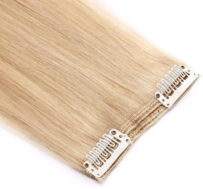 China Wholesale Remy 100% Silky Straight Wave Clip In Hair Extensions Double Drawn Hair Clip In Hair Extensions for sale