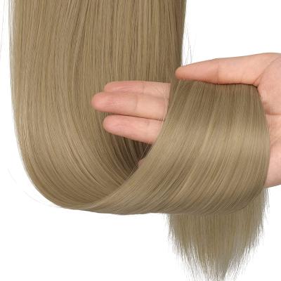 China Silky Straight Wave Ponytail Russian Natural Looking Hair 18 Inches Ponytail Hair Extensions for sale