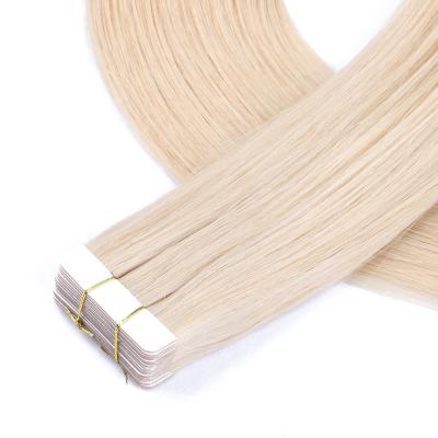 China Good Quality Silky Straight Wave Tape In Russian Remy Hair OEM Fast Shipping 60A Double Drawn Straight Hair Extensions Big Stock Wholesale for sale