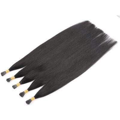 China Wholesale High Quality Silky Straight Wave Keratin Prebonded Virgin Italian Hair I Tip Hair Extensions for sale