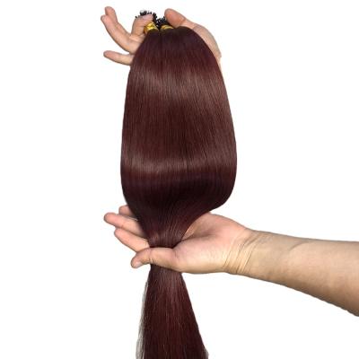 China Wholesale Price Remy Hair Top Quality Fast Wave Nano Silky Straight Hair Shipping Double Drawn Prebonded Hair Straight for sale