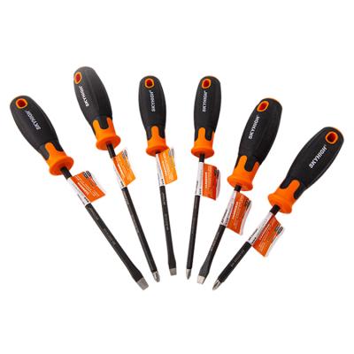 China Comfortable Handle Black Insulated Torx Handle Allen Hex Screwdriver Set Electric Slotted Home Hardware Tools for sale