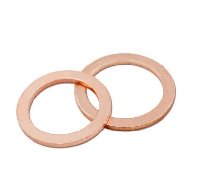 China Car/Industrial/Machine China Stamping Metal Gaskets Hardware Fastener Ring Washer Flat Copper Ring Gasket Sump Plug Gasket for sale