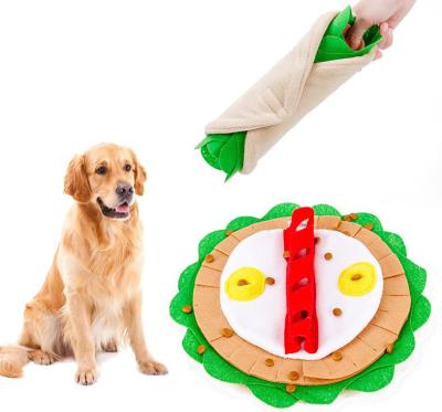 China Drop Shipping Viable Dog Nose Mat Nose Smell Training Sniffing Protective Food Dispenser Slow Feeding Puppy Funny Caret Puzzle Toy for sale