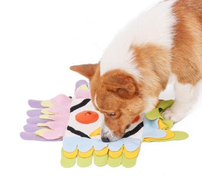 China Viable Multi-Function Anti-Slip Sniff Ball Slow Feeder Forager Dog Dog Puzzle Sniffle Mat for sale