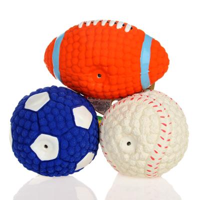 China Durable Viable Toy Ball With Teeth TPR Toy Bite Chew Pet Cat Dog Squeaky Chew for sale