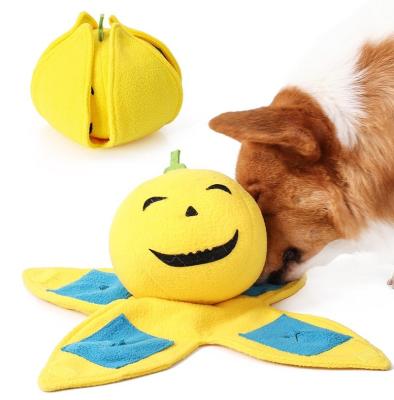 China Sustainable Hot Sale Plush Dog Toy IQ Training Nose Training Chewing Pet Toys for sale