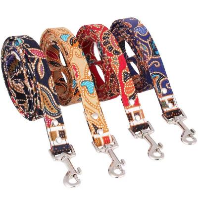 China Reflective Nylon Braided Pet Dog Rope Durable Strong Climbing Solid Leash for sale