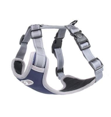 China Stocked Custom Adjustable Mesh Breathable Reflective Dog Harness No-Pull Dog Harness Leash Set For Dog for sale