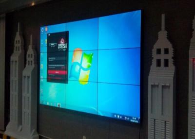 China Monitores LCD video de la pared de 55 pulgadas 3x3, exhibición grande del LCD con el bisel estrecho de 3.5m m en venta