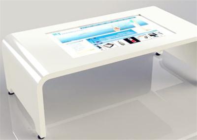 China Horizontal Interactive Touch Screen Kiosk Table Auto - Corrdction For Windows XP for sale