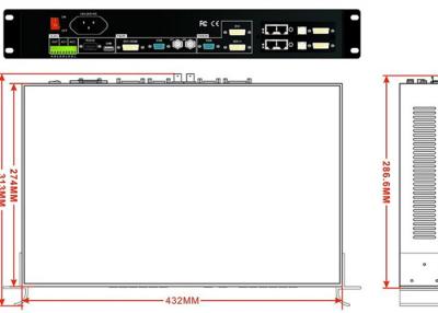 China High - Definition Display Wall Controller , 2x2 Video Wall Processor A8 Card for sale