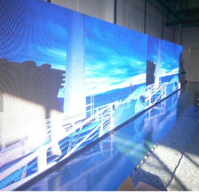 China RGB 3 In1 Tri Color LED Video Wall / Soft Curtain Flexible Transparent Led Display for sale