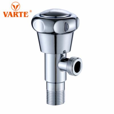 China Varte Modern Brand Basin Water Flow Control Chrome Angle sus304 Angle Stop Valve Sanitary Fit Brass Cock for sale