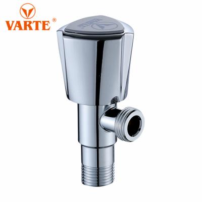 China Varte Brand Modern Water Control Chromed Gold Wall Mounted Stainless Steel Angle Valve 1/2 With NPT Thread for sale