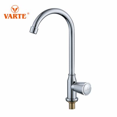 China Thermostatic Faucets Wholesales Zinc Alloy Single Handle Basin Mixer Cold Water Sink Kitchen Faucet Faucet for sale