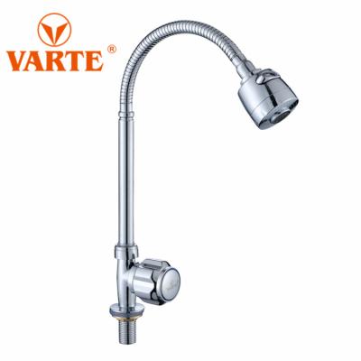 China Kitchen Thermostatic Single Lever Mixer Taps Single Hole Zinc Handle Basin Cold Water Faucet Single Taps for sale