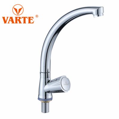 China Thermostatic High Quality Zinc Long Neck Taps Single Handle Cold Water Mixer Kitchen Faucet Faucets for sale