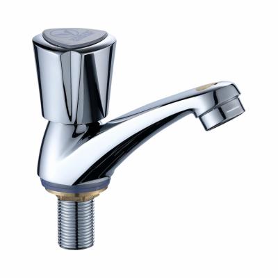 China Thermostatic Faucets Zinc Alloy Single Handle Chrome Plated Cold Water Basin Faucet Bathroom Basin Mixer Tap for sale