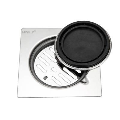 China Rustproof Stainless Steel Garage Floor Drain Cover Cover Sus304 Bathroom Shower Floor Drain for sale