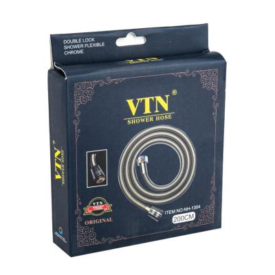 China Modern VTN Brand Water Hose Double Lock Shower Flexible Braided Steel Wire Water Hose for sale