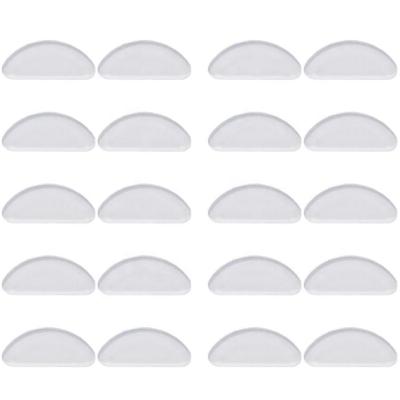 China Reduce Pressure Soft Clear Anti-slip Hot Sale D Shape Silicone Adhesive Optical Nose Pad For Glasses for sale